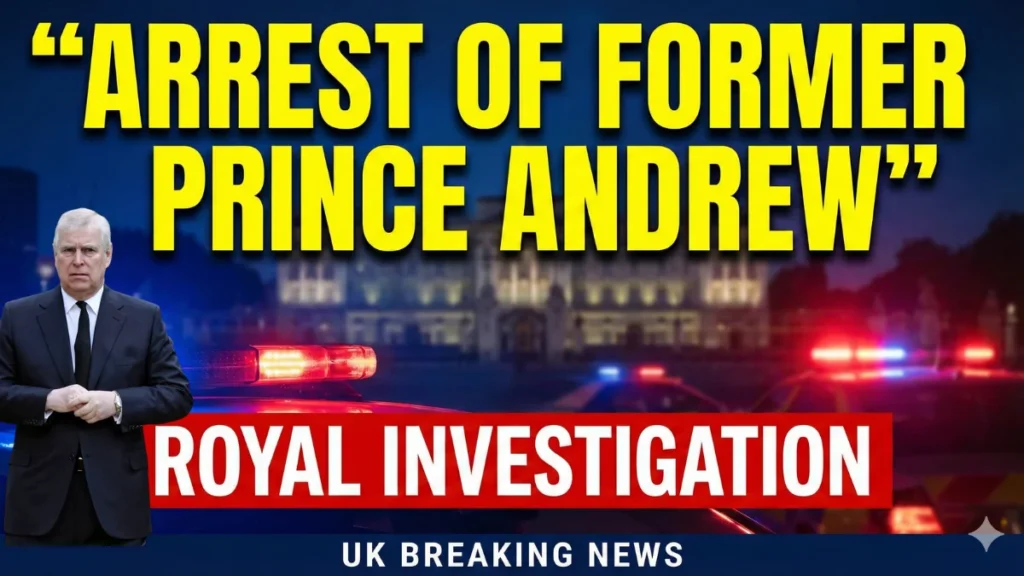 Arrest of Former Prince Andrew