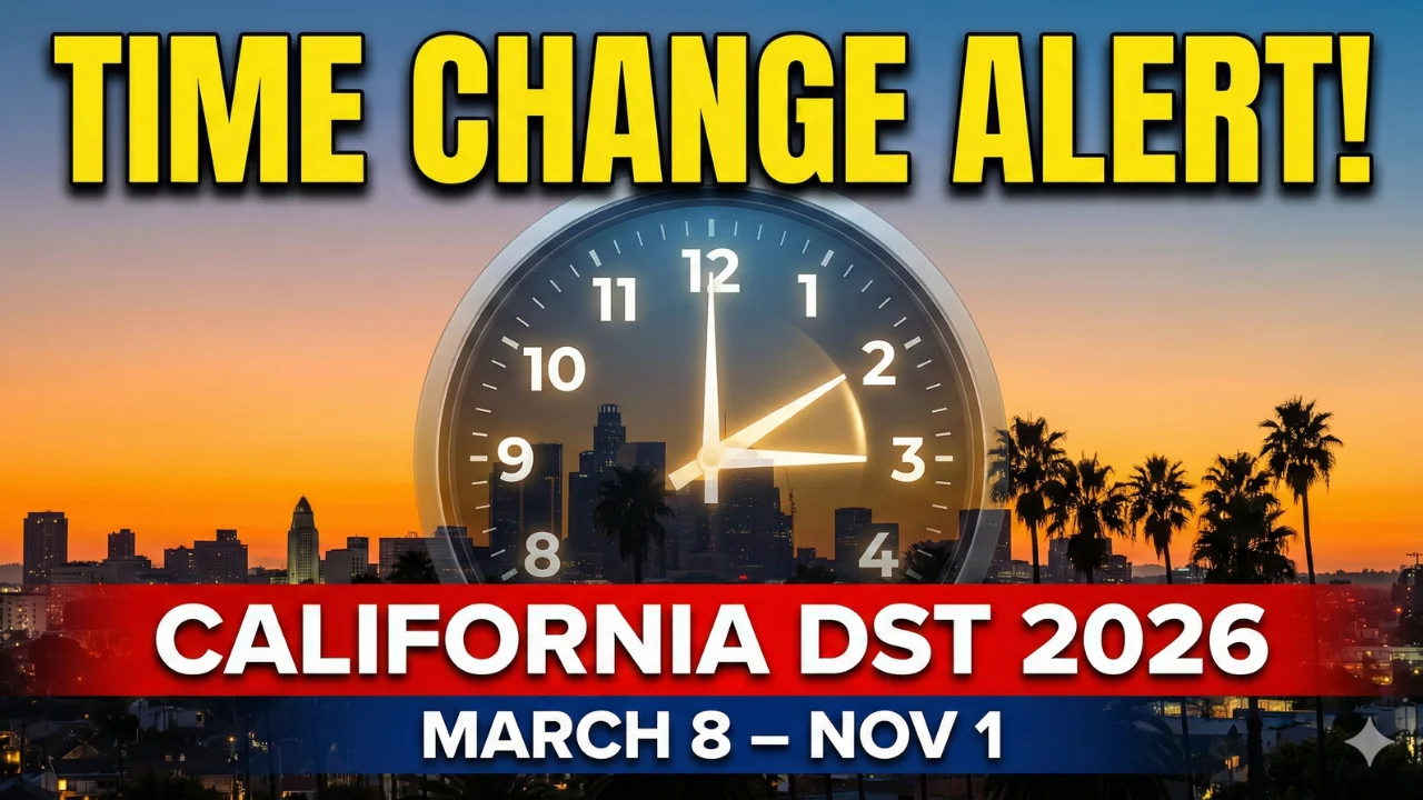 California Daylight Saving Time 2026: Start and End Dates
