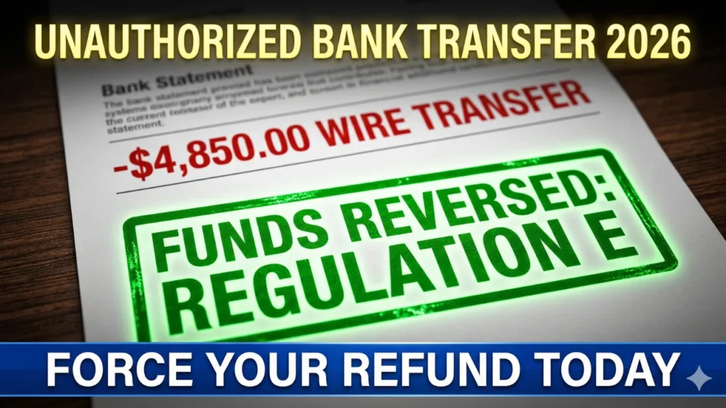 Unauthorized Bank Transfer 2026