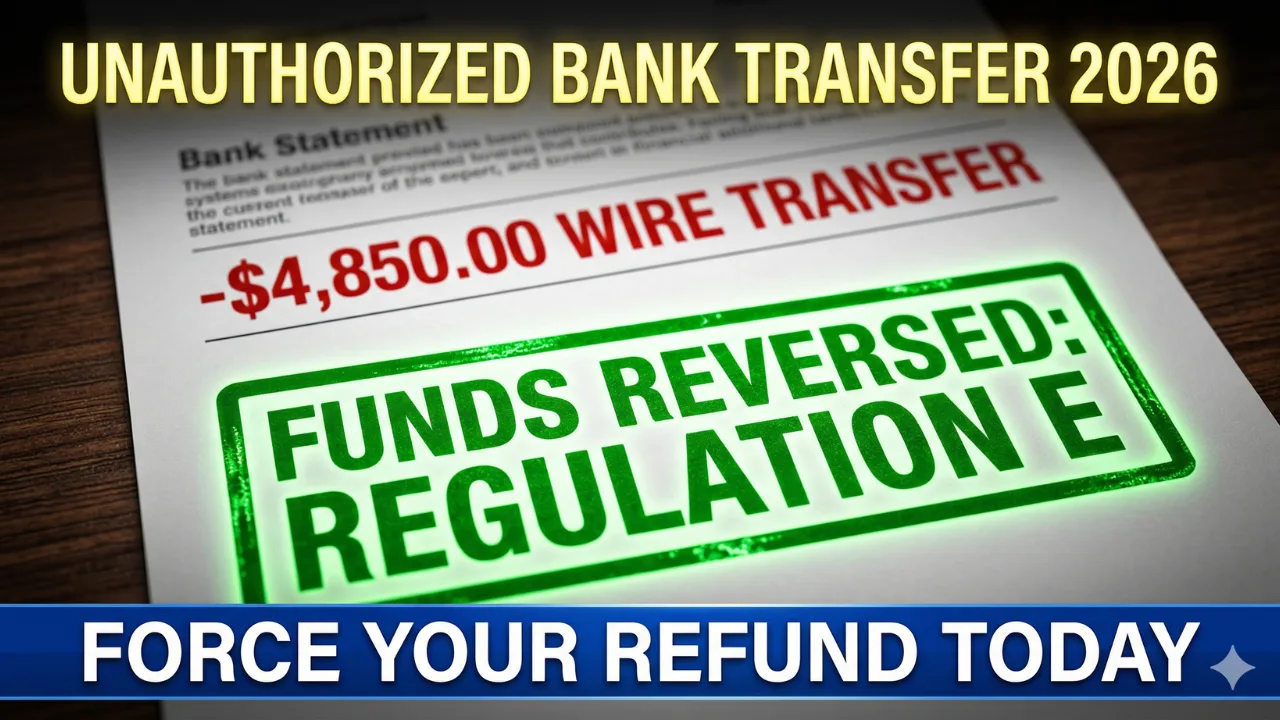 Unauthorized Bank Transfer 2026