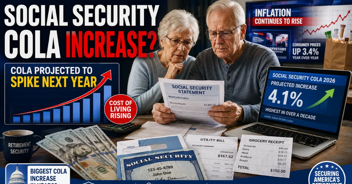 Social Security COLA Projected To Spike Next Year