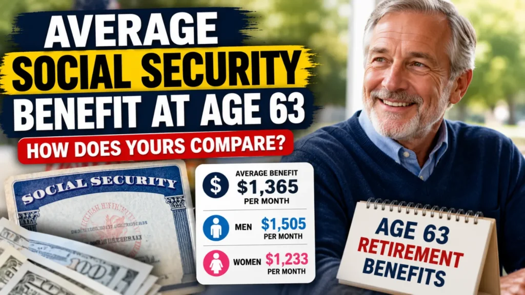 Average Social Security Benefit at Age 63 in 2026