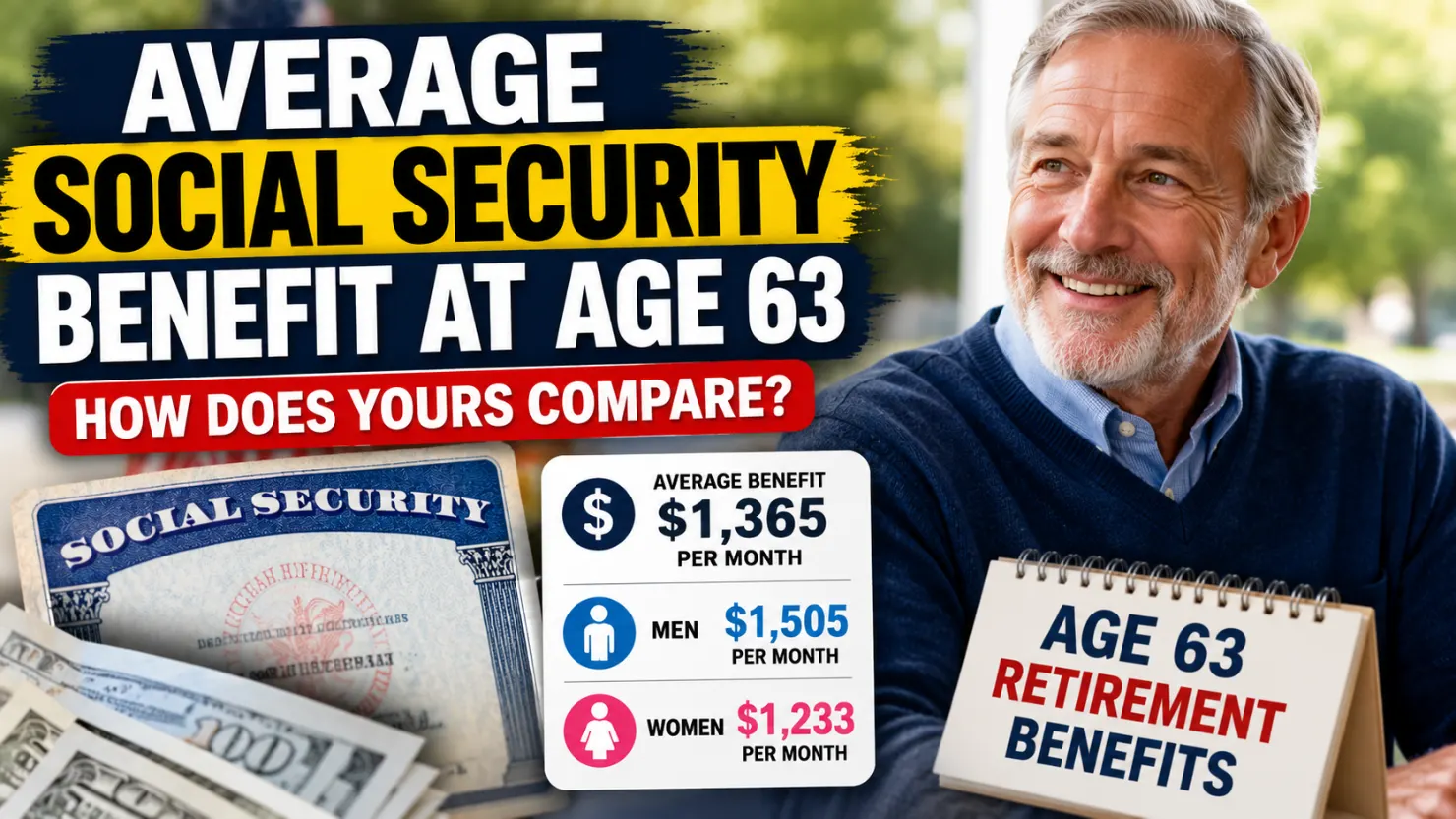 Average Social Security Benefit at Age 63 in 2026