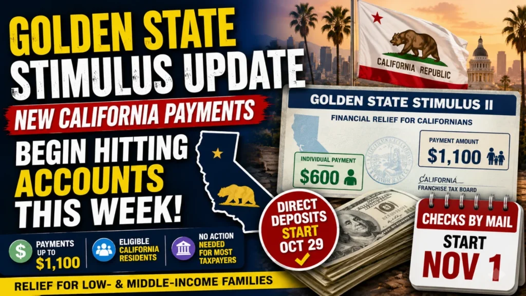 Golden State Stimulus Update