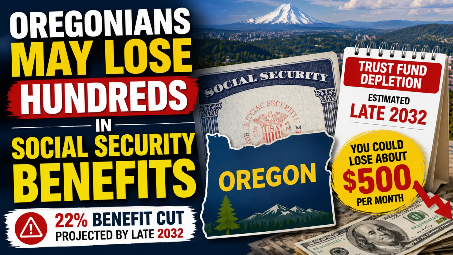 Oregon Social Security Benefits Could Shrink by Hundreds